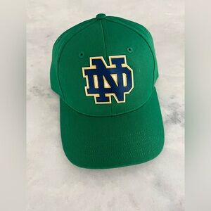 Kelly Green Notre Dame Cotton Twill Soft Velcro Strap Hat